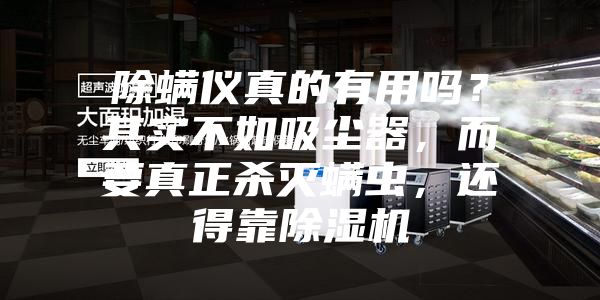 除螨儀真的有用嗎？其實不如吸塵器，而要真正殺滅螨蟲，還得靠除濕機