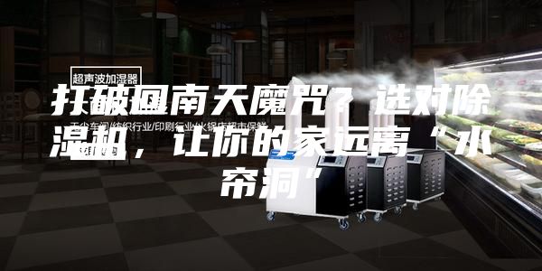 打破回南天魔咒?選對(duì)除濕機(jī),讓你的家遠(yuǎn)離“水簾洞”