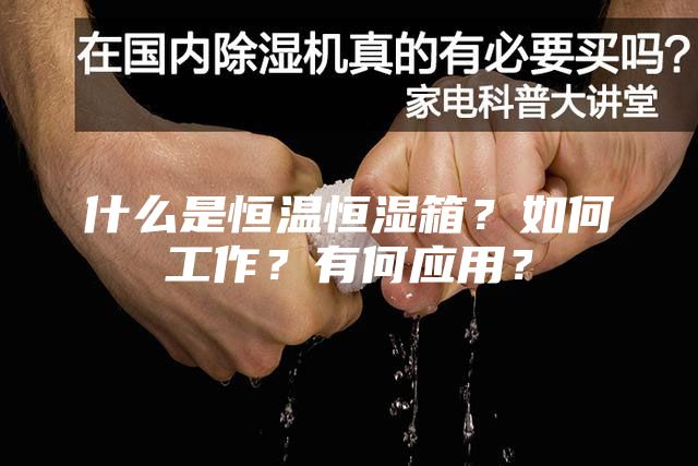 什么是恒溫恒濕箱？如何工作？有何應用？